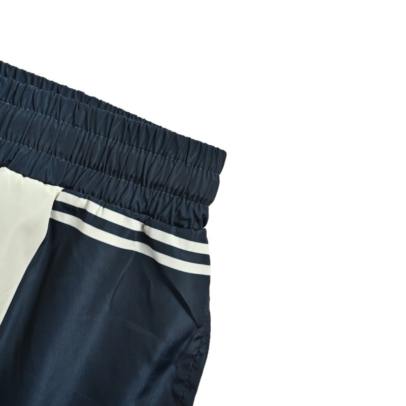 Nike Navy & White Striped Athletic Shorts view