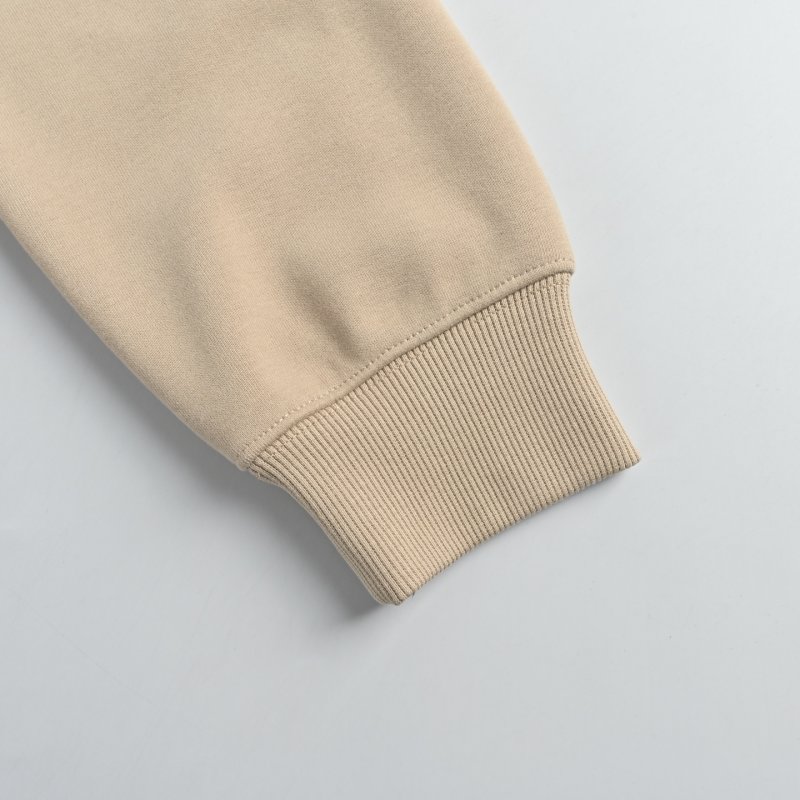 Cream Geometric Print Hoodie view