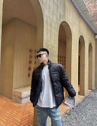 Prada Black Quilted Down Jacket