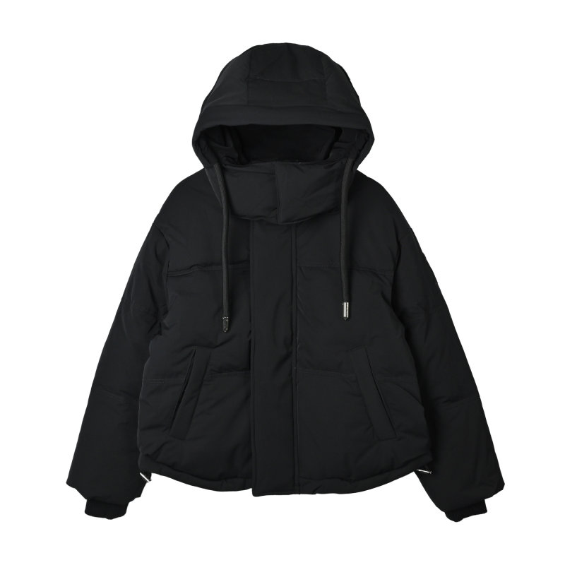 Black Oversized Puffer Down Jacket view