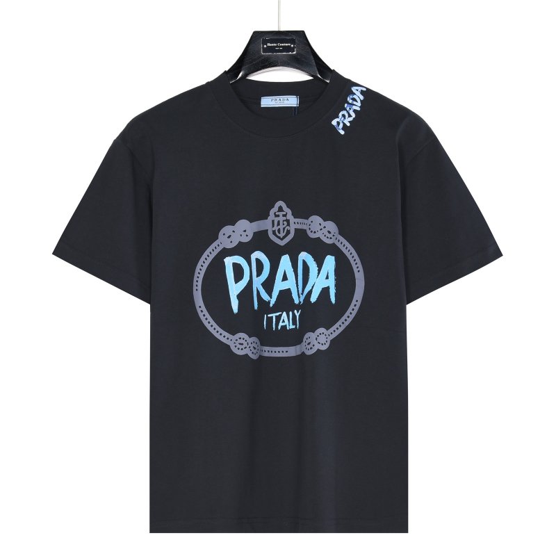 Prada Italy Logo Black T-Shirt view