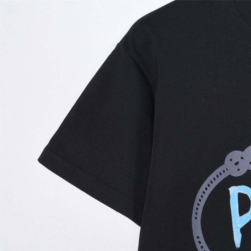 Prada Italy Logo Black T-Shirt view