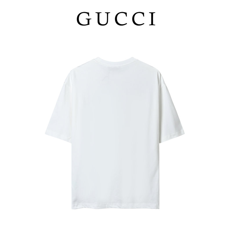 Gucci Web Stripe Logo White T-Shirt view