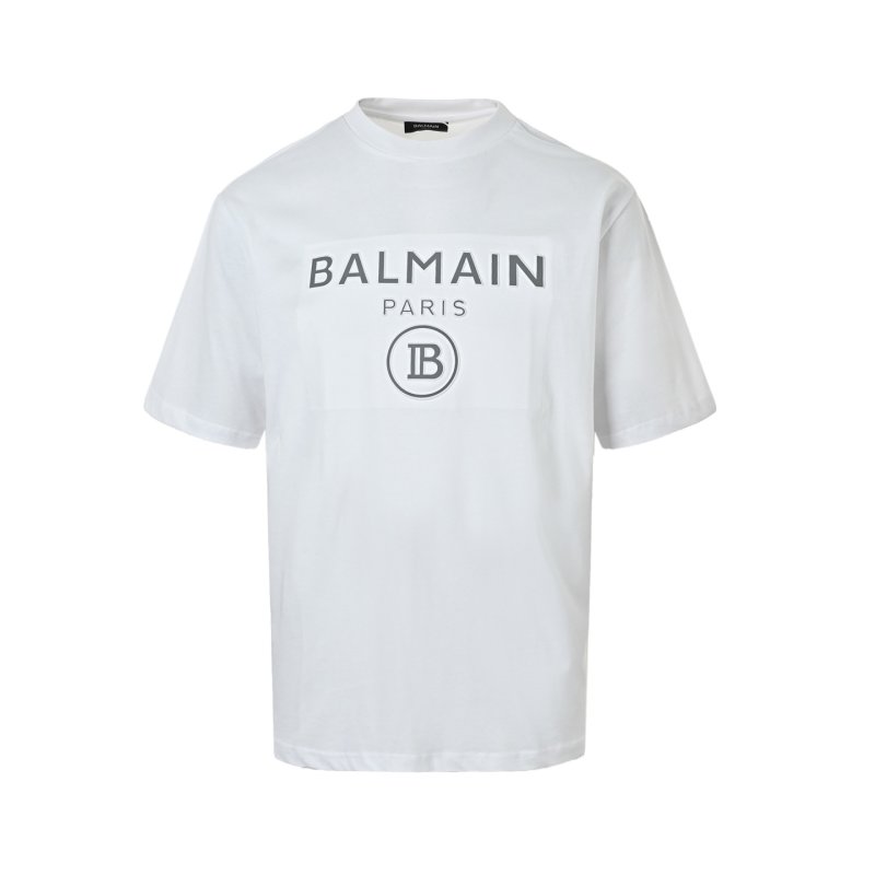 Balmain Paris Logo White T-Shirt view
