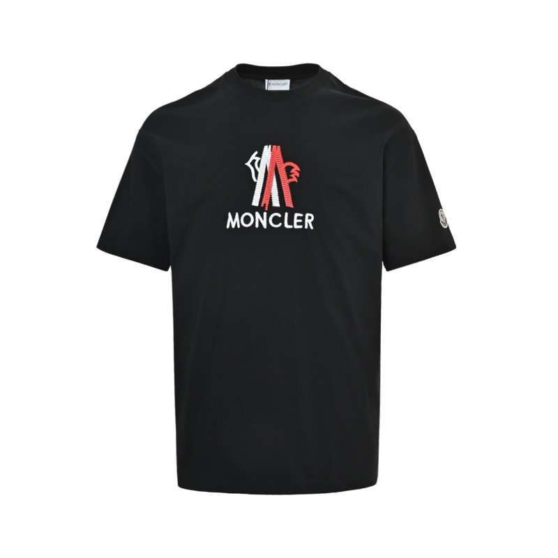 Moncler Logo Print Black T-Shirt view