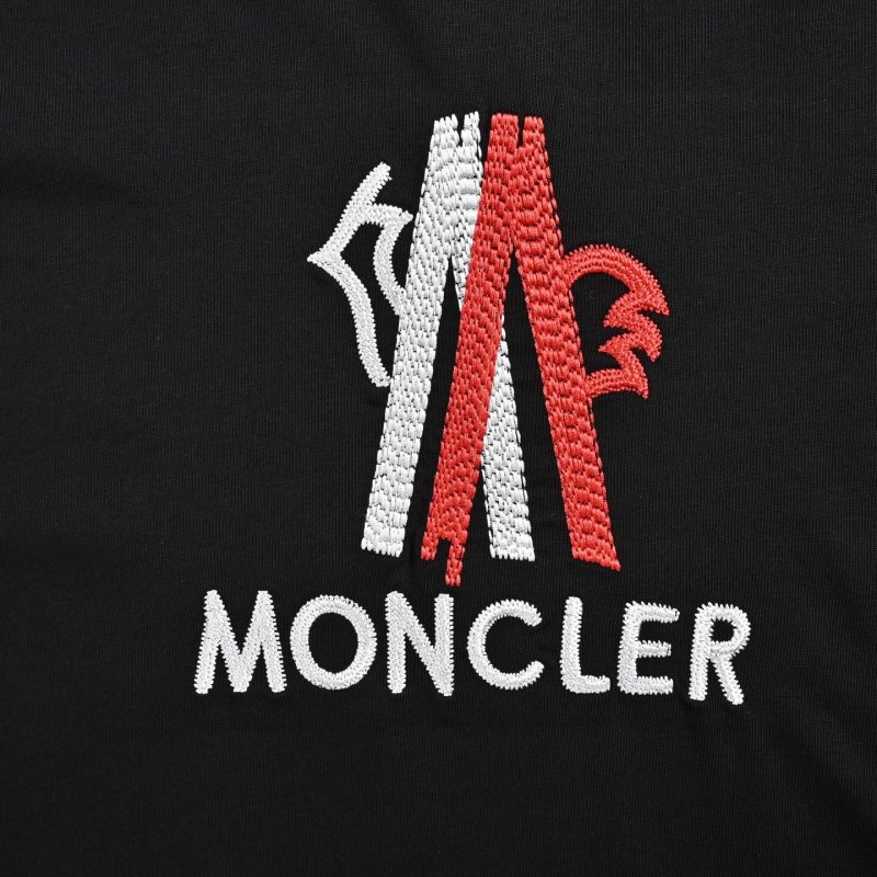 Moncler Logo Print Black T-Shirt view