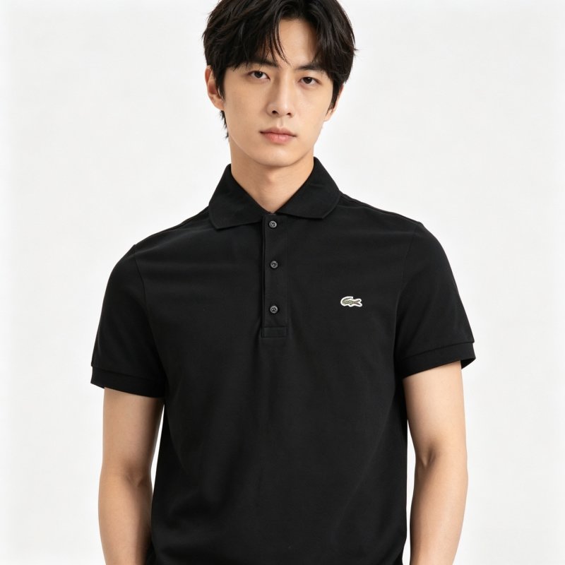 Lacoste Women's Classic Black Polo Shirt view