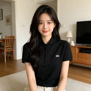 Lacoste Women's Classic Black Polo Shirt view 6
