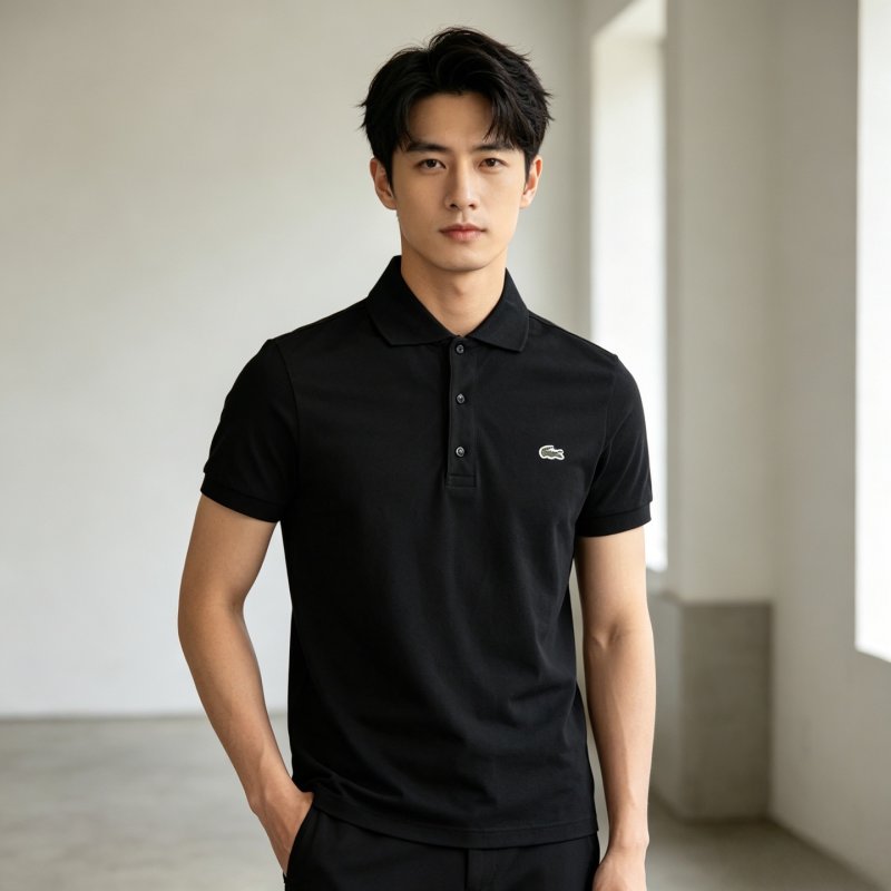 Lacoste Women's Classic Black Polo Shirt view