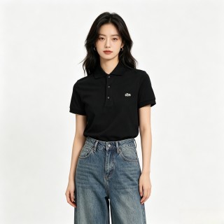 Lacoste Women's Classic Black Polo Shirt view 8
