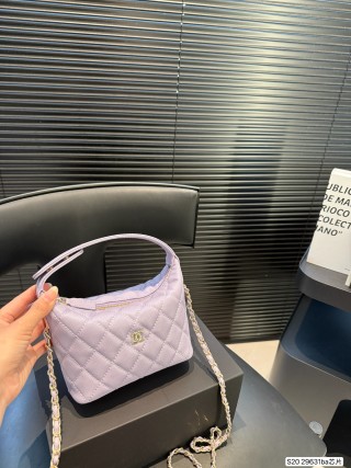 Chanel Quilted Hobo Bag Light Pink view 3