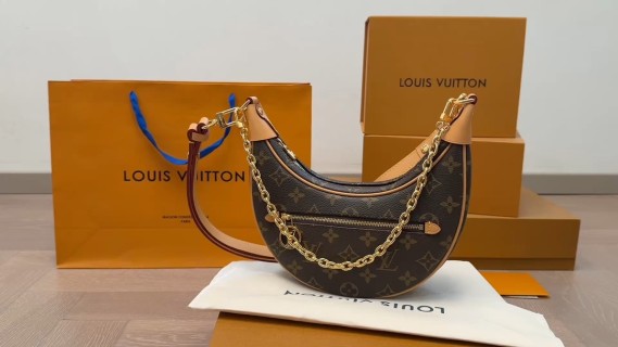 Louis Vuitton Monogram Canvas Hobo Shoulder Bag - Brown