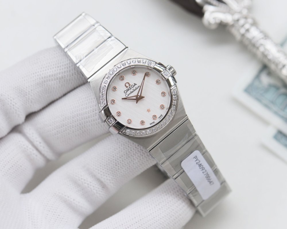 Omega Constellation Eternal Classic Diamond Blue Dial 27mm view