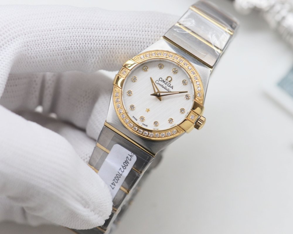 Omega Constellation Eternal Classic Diamond Blue Dial 27mm view