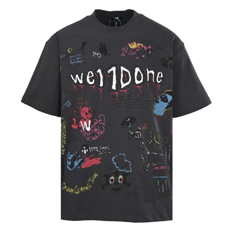 Oversized Charcoal Graphic Print Short Sleeve T-Shirt view