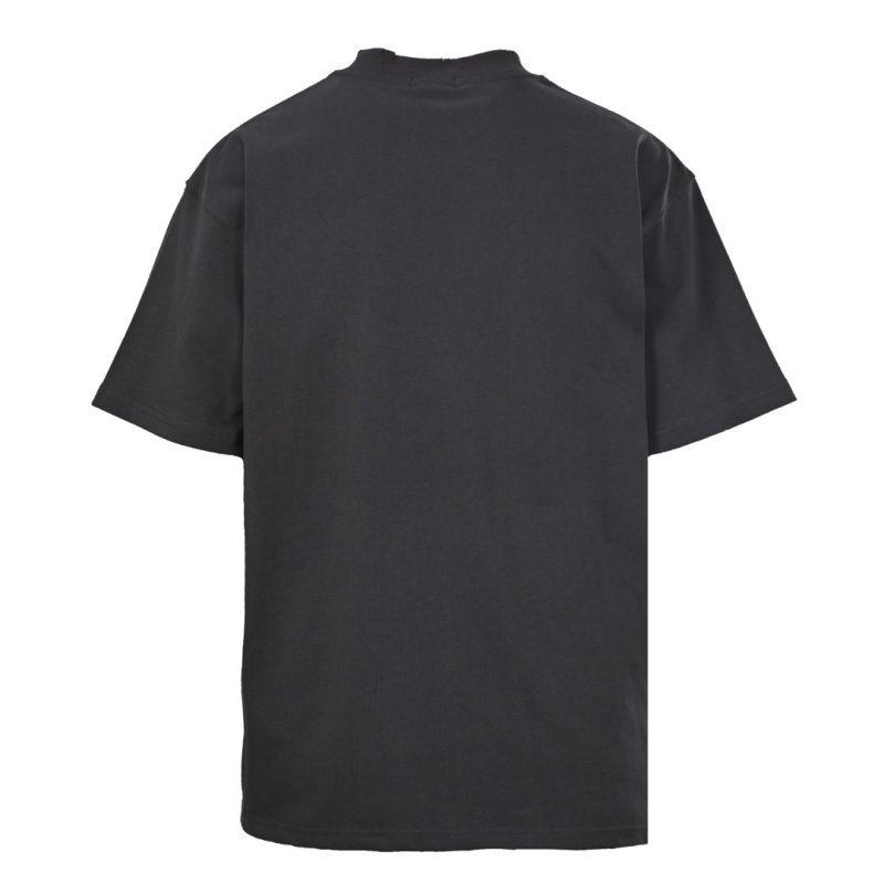 Oversized Charcoal Graphic Print Short Sleeve T-Shirt view