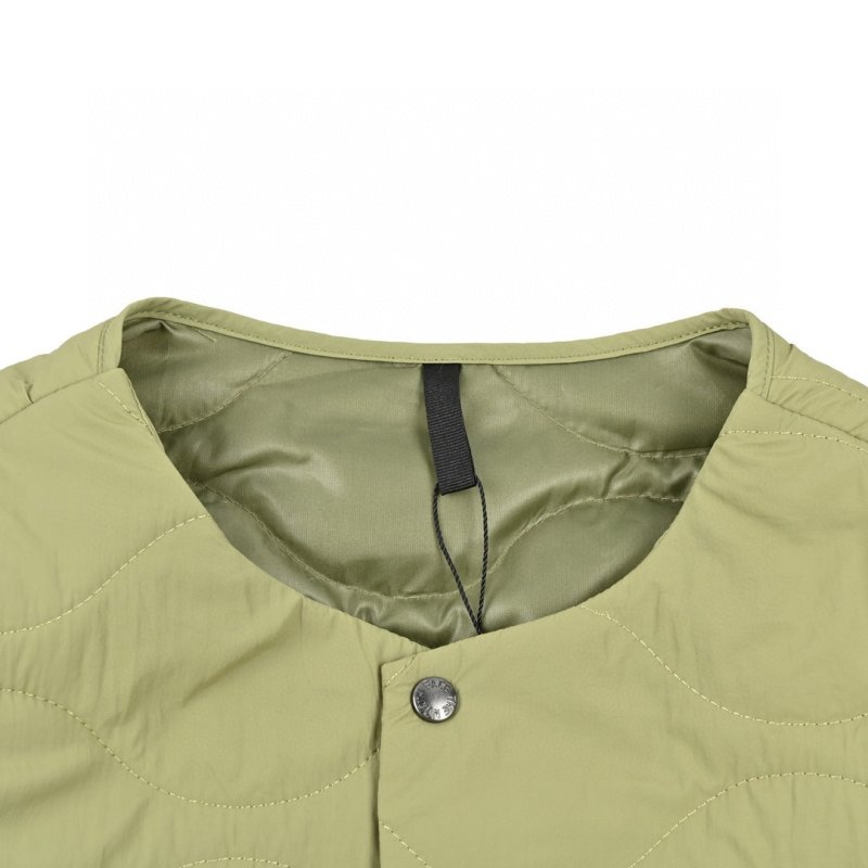 Oversized Quilted Puffer Jacket - Sage Green view