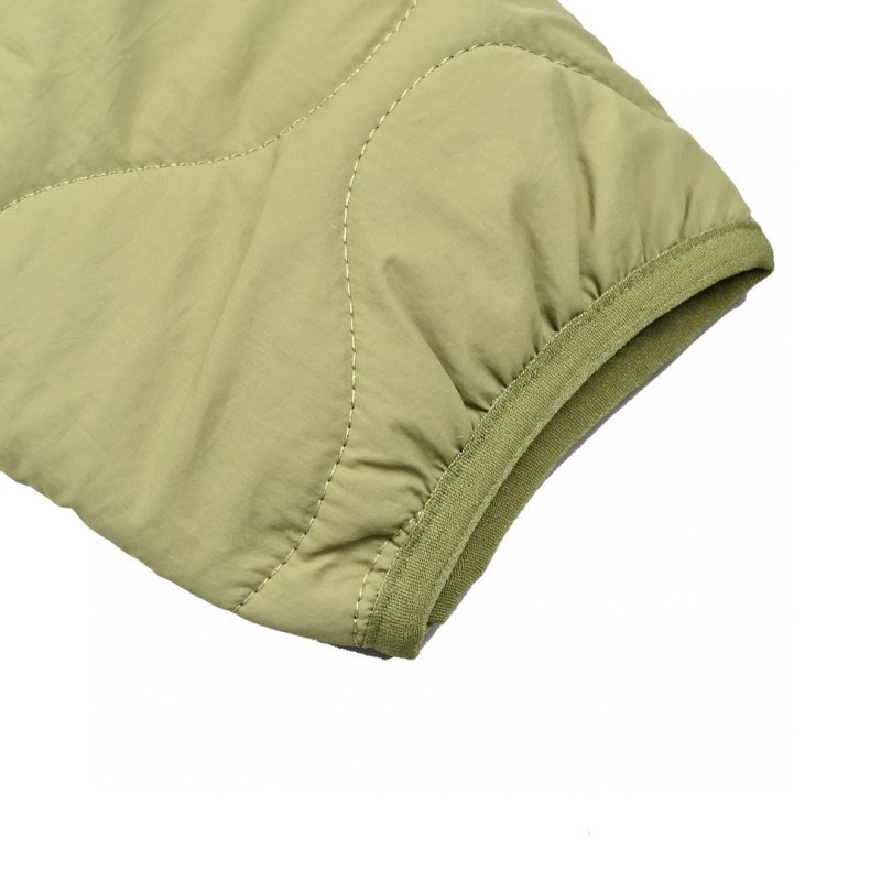 Oversized Quilted Puffer Jacket - Sage Green view