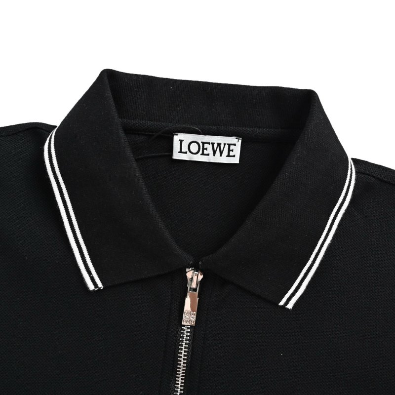 Loewe Anagram Logo Polo Shirt Black view