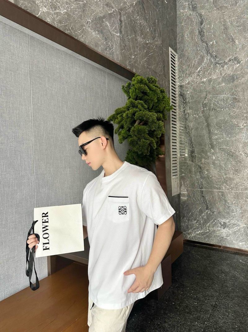 Loewe Anagram Logo White Short Sleeve T-Shirt