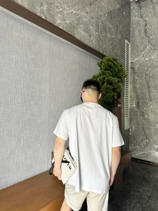 Loewe Anagram Logo White Short Sleeve T-Shirt view 3