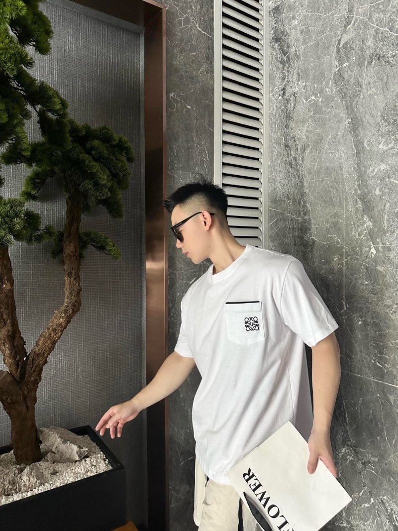 Loewe Anagram Logo White Short Sleeve T-Shirt view