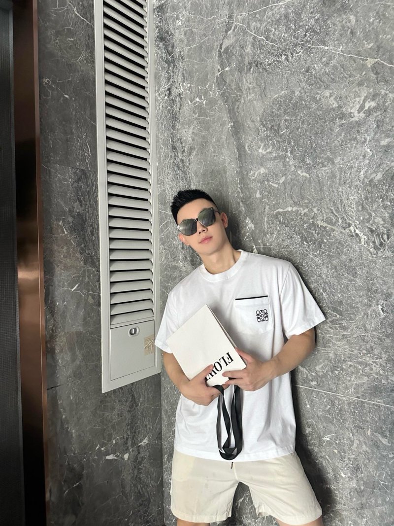 Loewe Anagram Logo White Short Sleeve T-Shirt view
