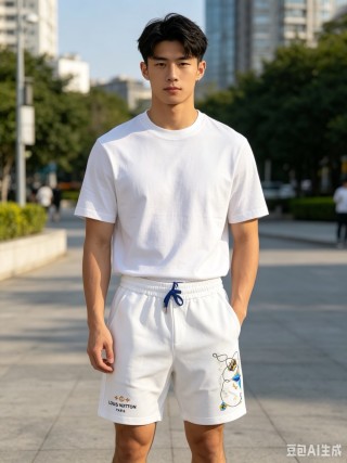 Louis Vuitton Monogram Shorts White view 2