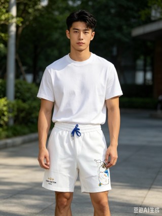 Louis Vuitton Monogram Shorts White view 3