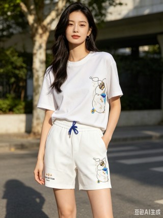 Louis Vuitton Monogram Shorts White view 4