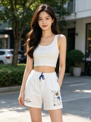 Louis Vuitton Monogram Shorts White view 5