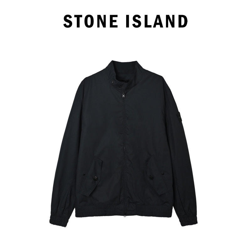 Stone Island Black Nylon Overshirt Jacket view