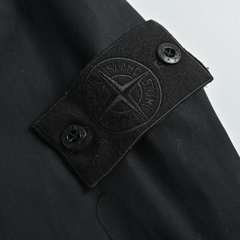 Stone Island Black Nylon Overshirt Jacket view