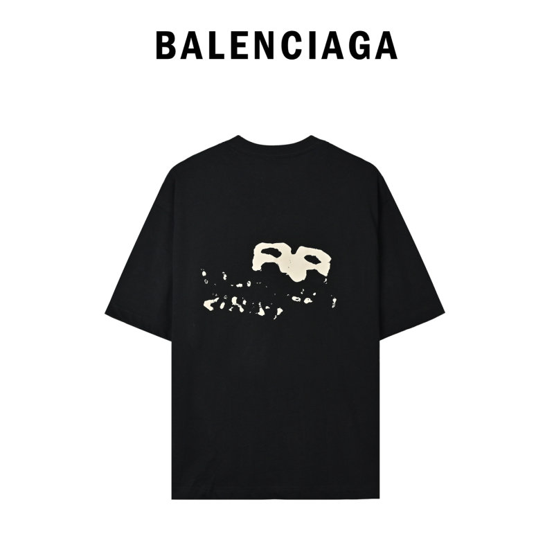 Balenciaga Paris Black Graphic T-Shirt view