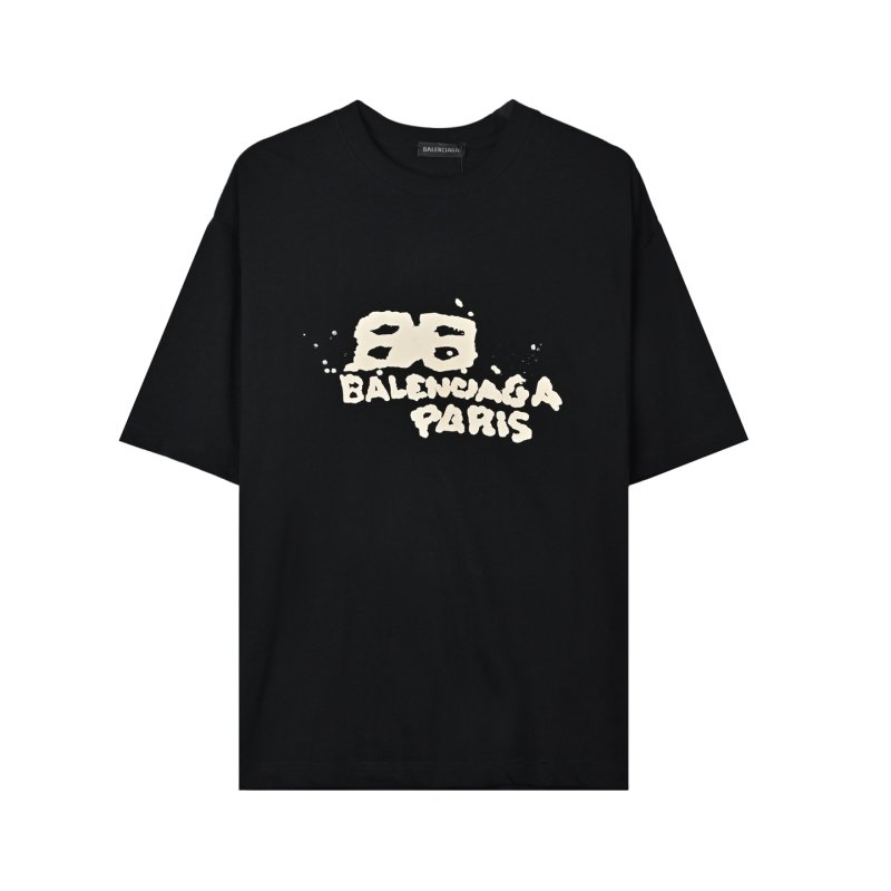 Balenciaga Paris Black Graphic T-Shirt view