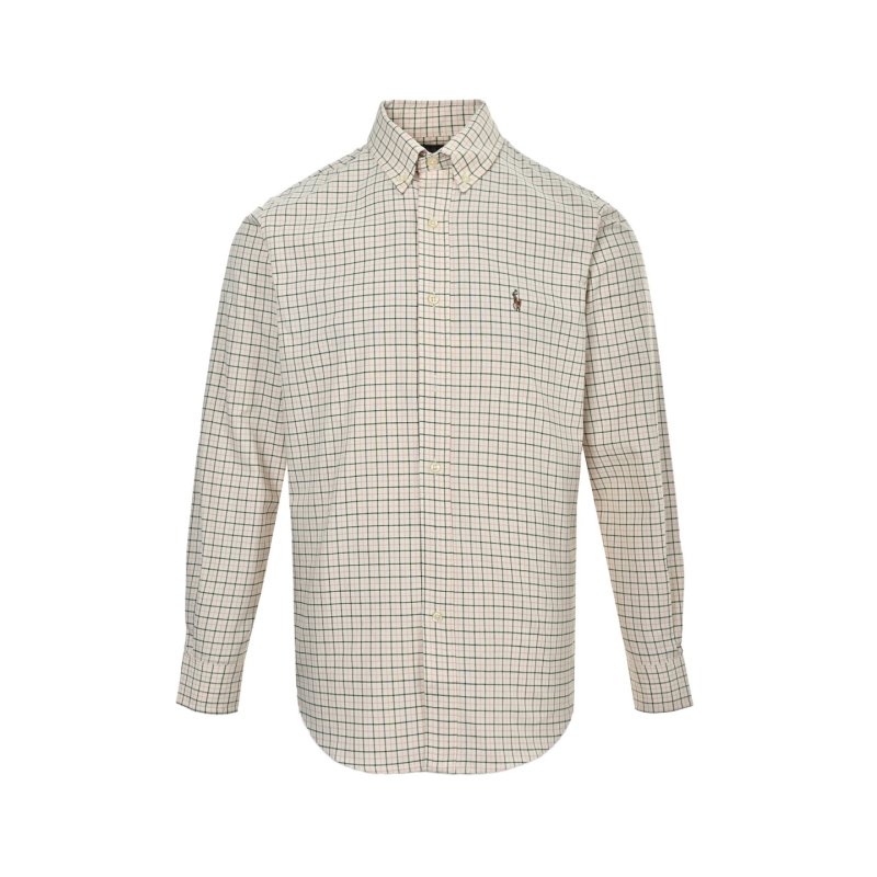 Ralph Lauren White Grid Check Long Sleeve Shirt view
