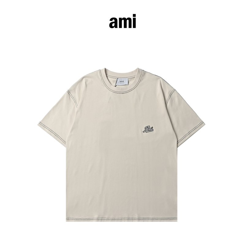 Cream Short Sleeve T-Shirt with Embroidered Logo view