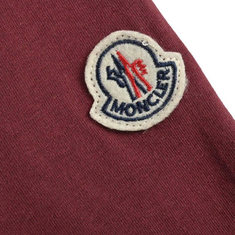 Maroon Embroidered Logo Short Sleeve T-Shirt view