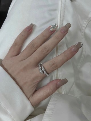 Bvlgari Serpenti Diamond Ring Silver view 2