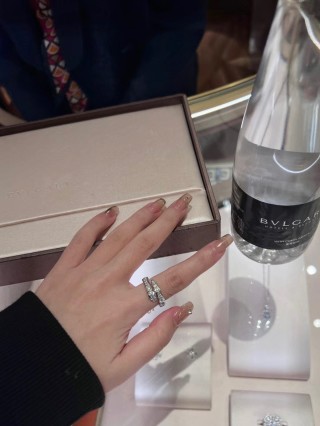 Bvlgari Serpenti Diamond Ring Silver view 5