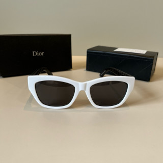 Dior White & Black Oval Sunglasses view 2