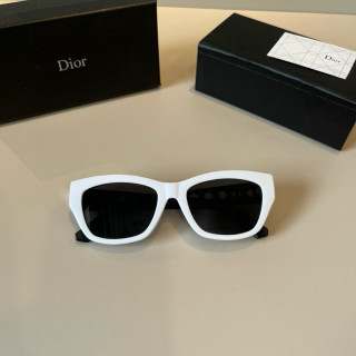 Dior White & Black Oval Sunglasses view 6