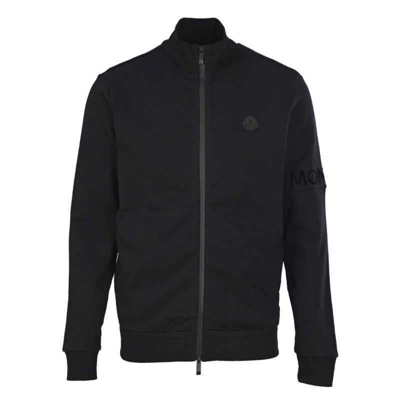 Moncler Black Zip-Up Fleece Jacket view