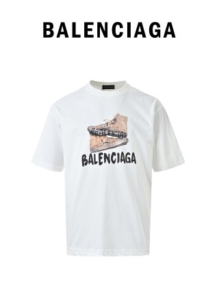 Balenciaga Dinosaur Graphic White T-Shirt view 3