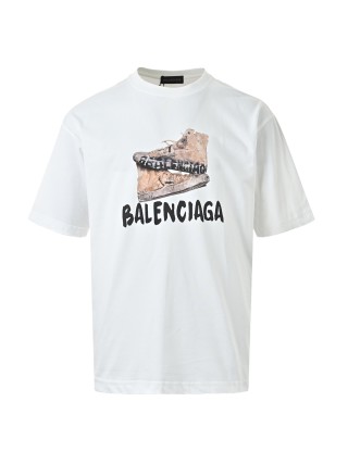 Balenciaga Dinosaur Graphic White T-Shirt view 5