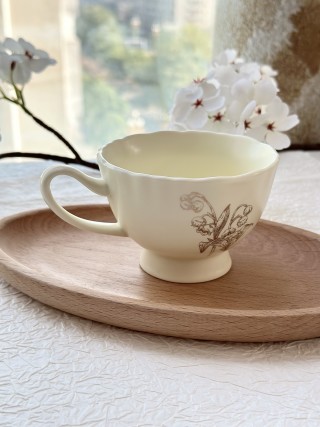 Dior Ceramic Coffee Cup - Cream view 2