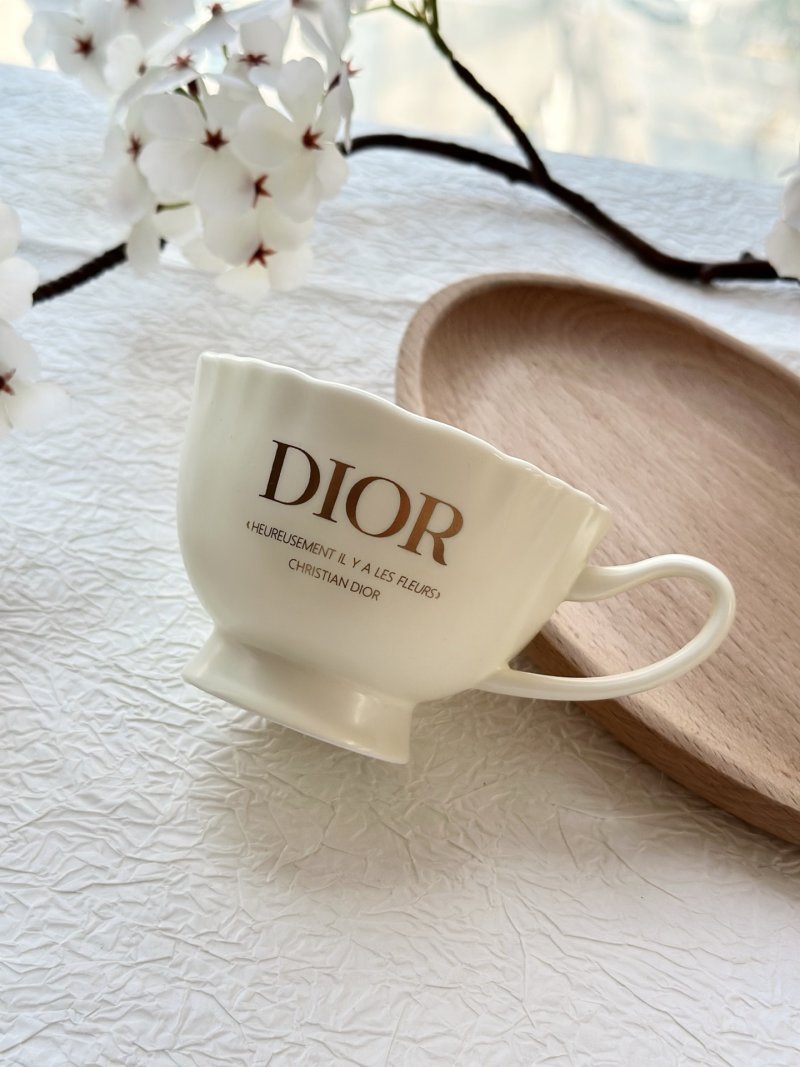 Dior Ceramic Coffee Cup - Cream view