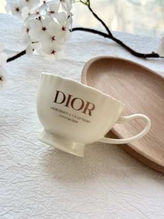 Dior Ceramic Coffee Cup - Cream view 3