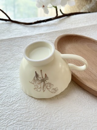 Dior Ceramic Coffee Cup - Cream view 8