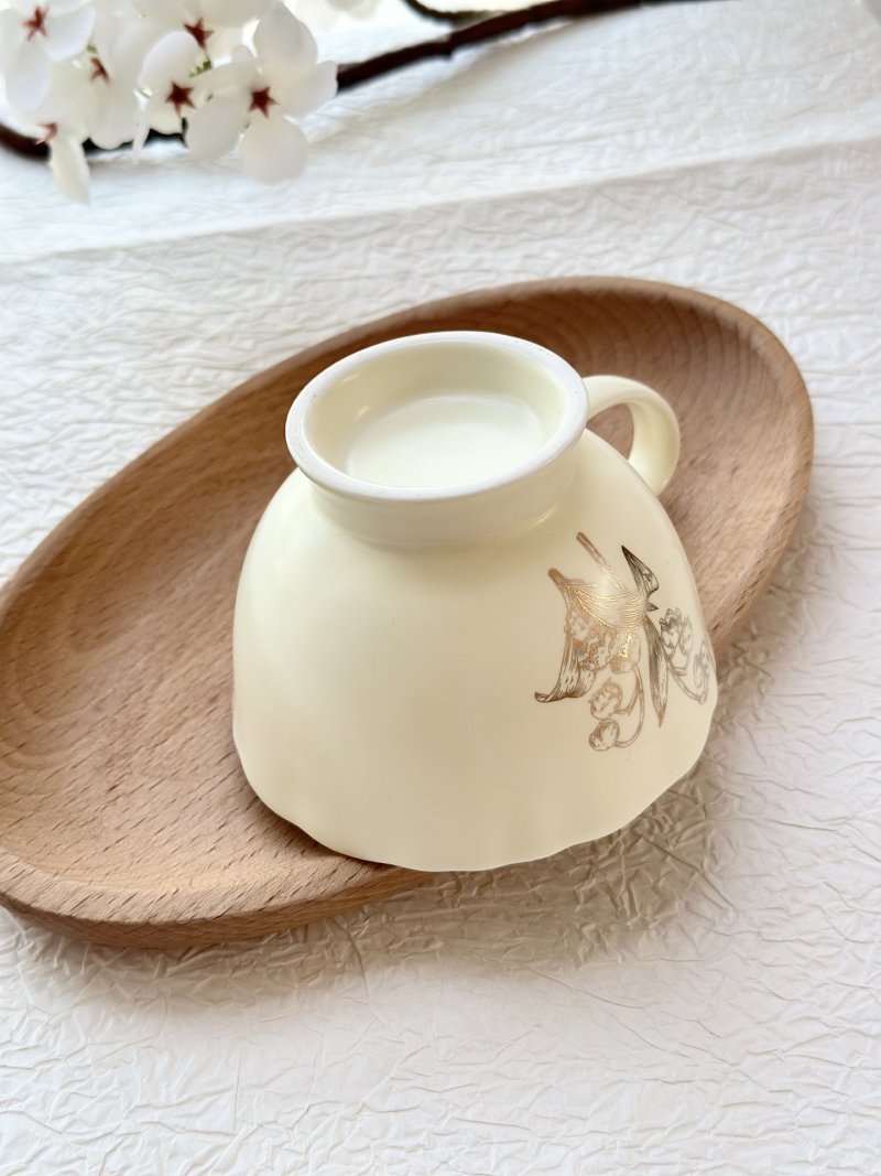 Dior Ceramic Coffee Cup - Cream view